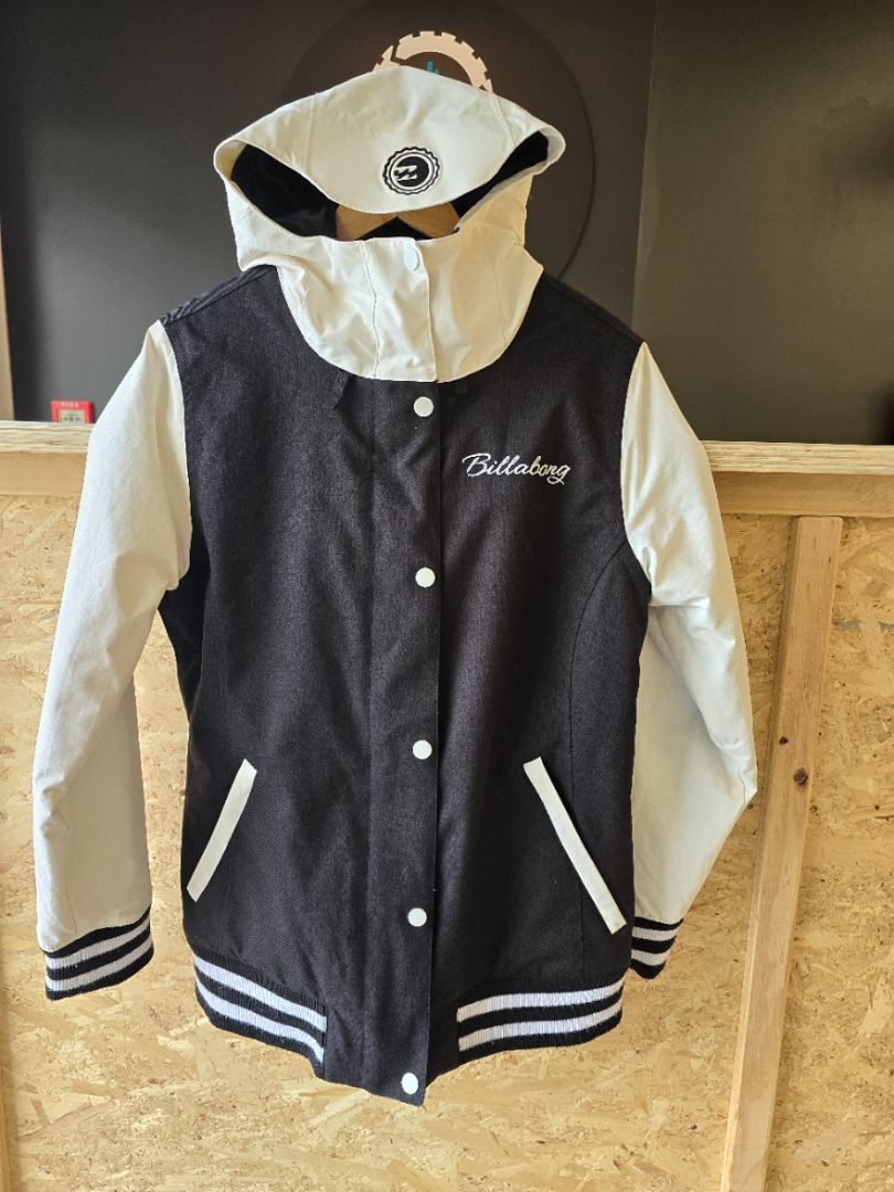 Black & White Billabong Snow Jacket, M