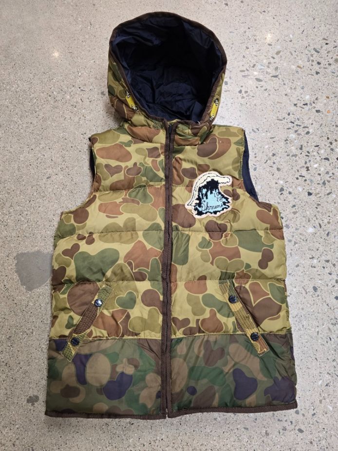 Camo Scotch Shrunk Reversible Vest, M