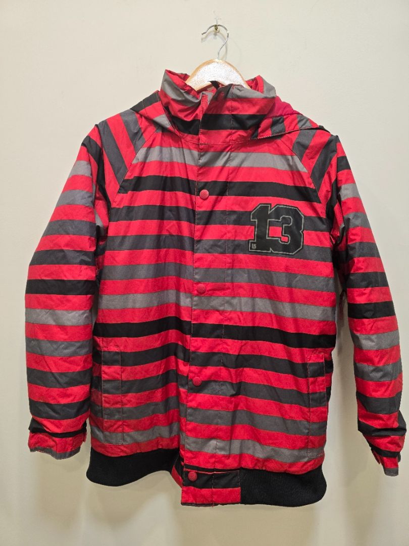 Black/Red Burton Kids Snow Jacket, 14