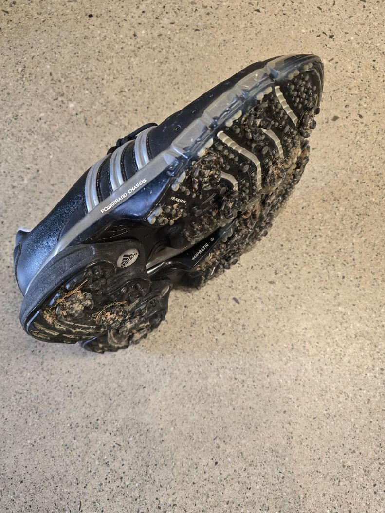 Black Adidas Men’s golf shoes, US 10.5