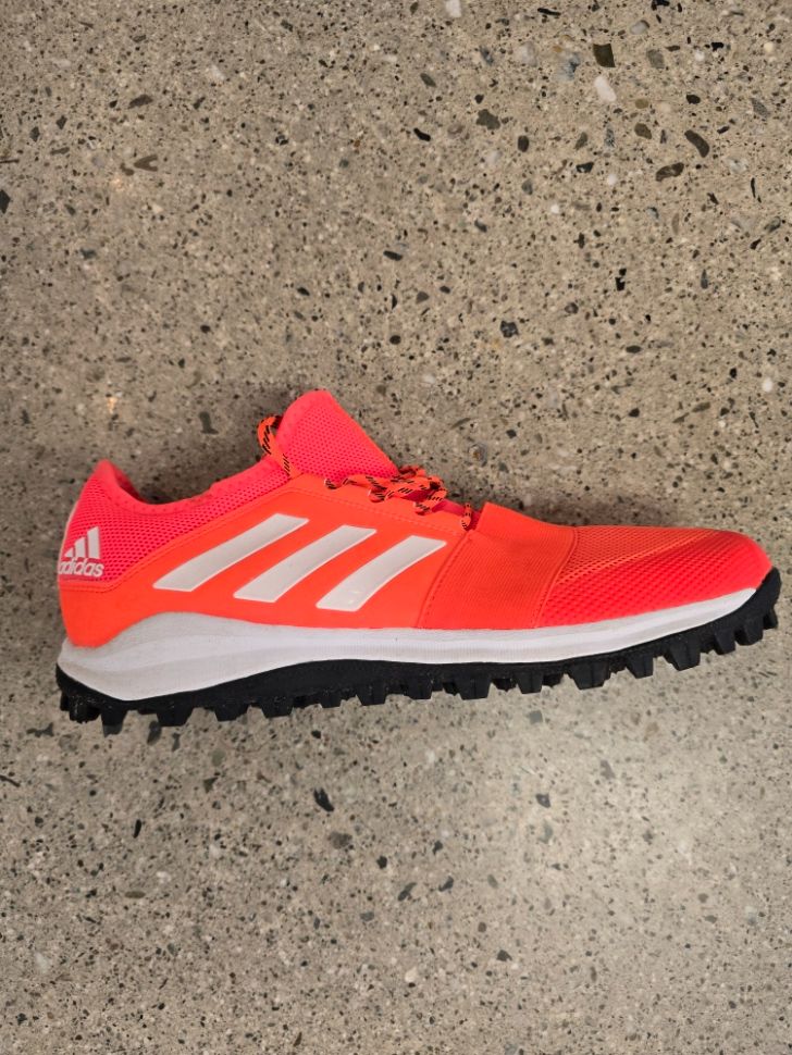 Orange Adidas Hockey Shoes, EU 44