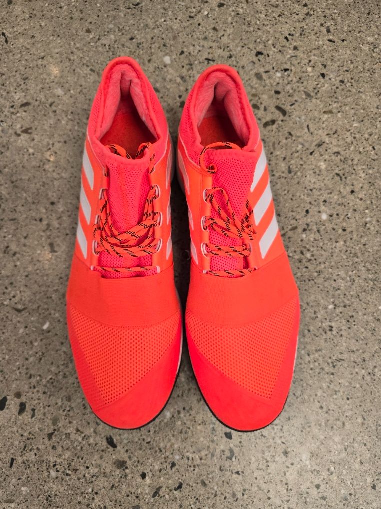 Orange Adidas Hockey Shoes, EU 44