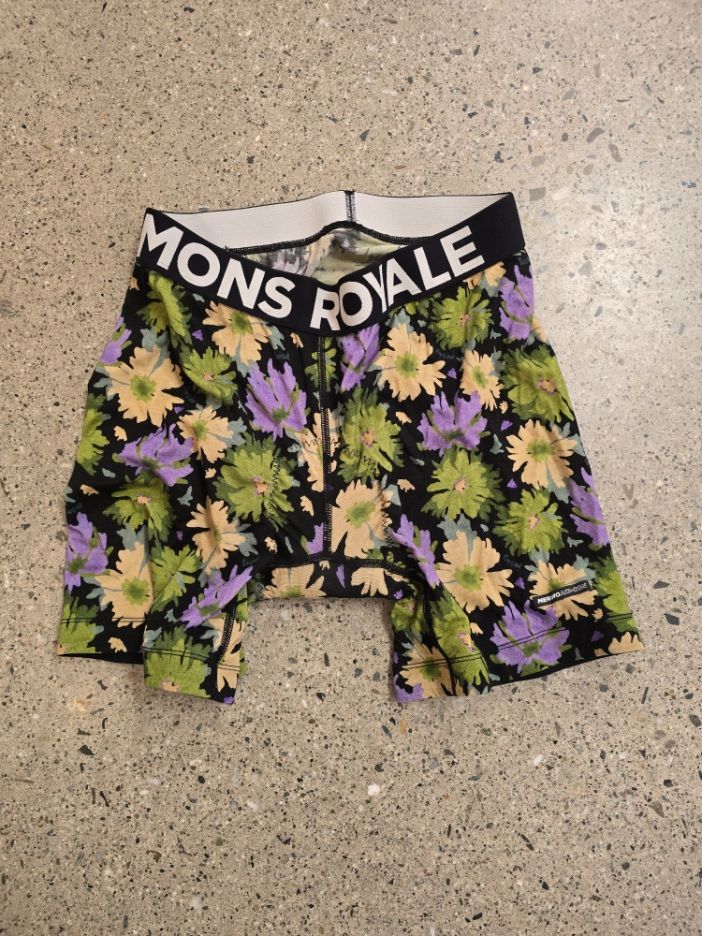 Floral Mons Royale Padded Bike Shorts, M