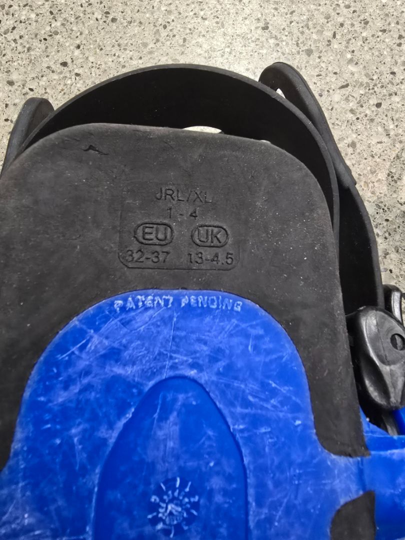 Blue/Black  Kids Flippers, EU 32-37