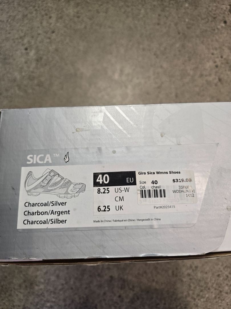 Silver / Black Giro Sica Women's, EU 40