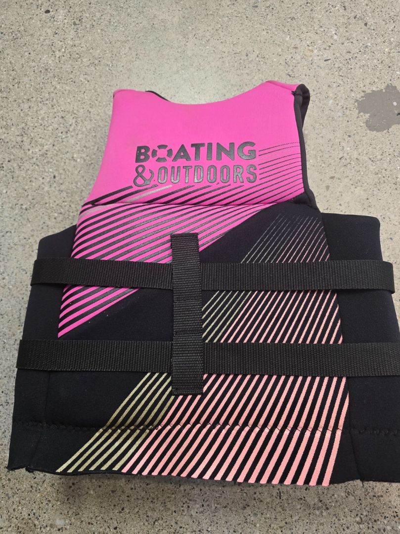 Black / Pink Eclipse Kids Lifejacket, 8 - 10 Youth