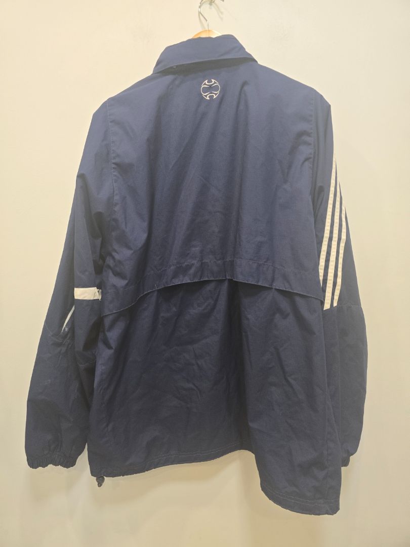 Navy Blue Adidas Mens Jacket, L