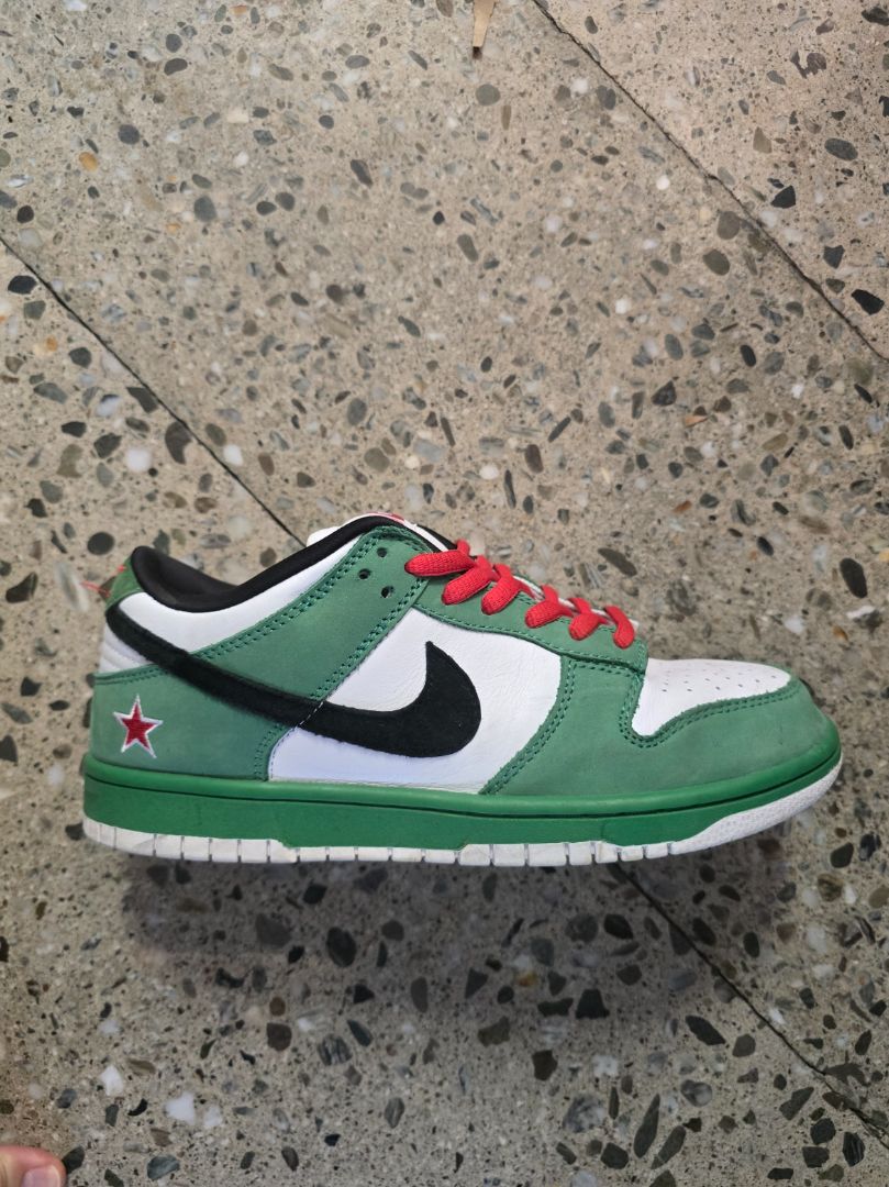 Green White Nike Dunk Low, EU 42