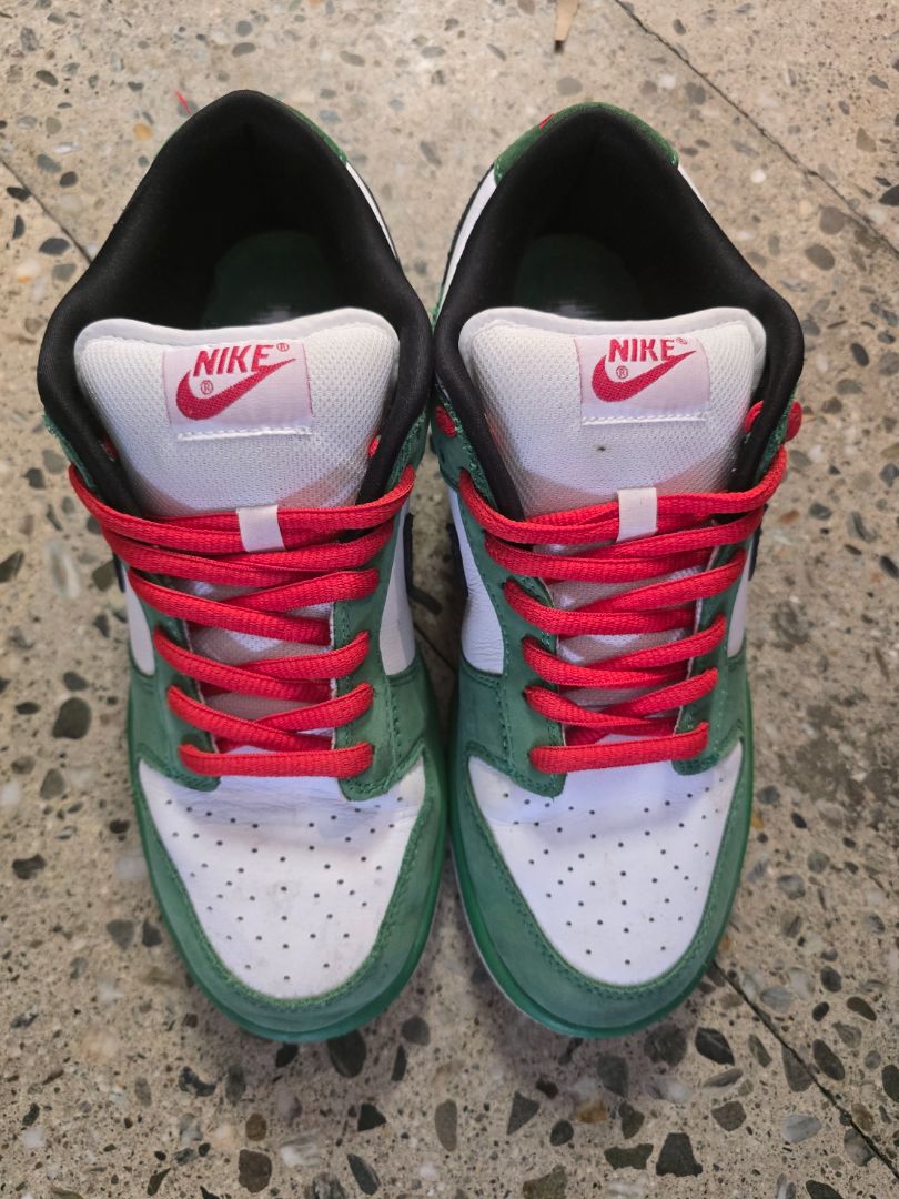 Green White Nike Dunk Low, EU 42