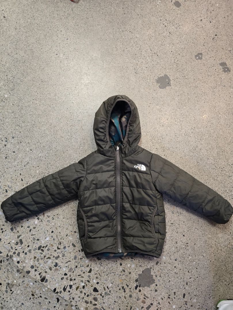 Green The North Face Puffer jacket, 12-18 months