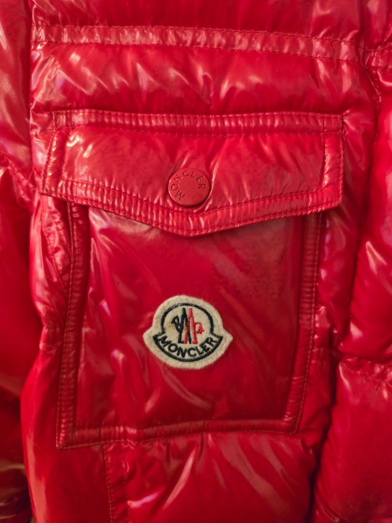 Red Moncler Down Jacket, 1
