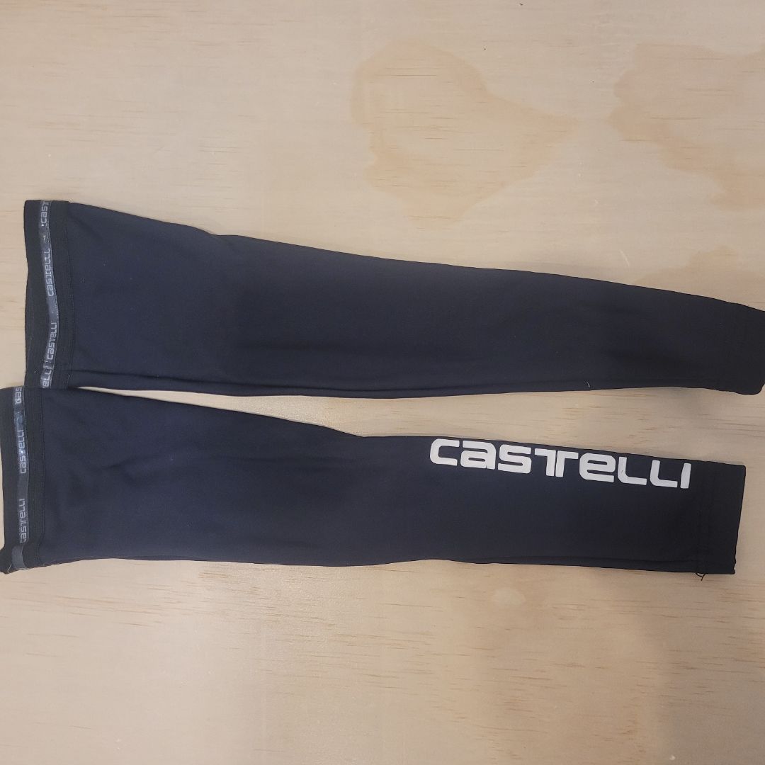 Black Castelli Nano Flex Arm Warmers, M