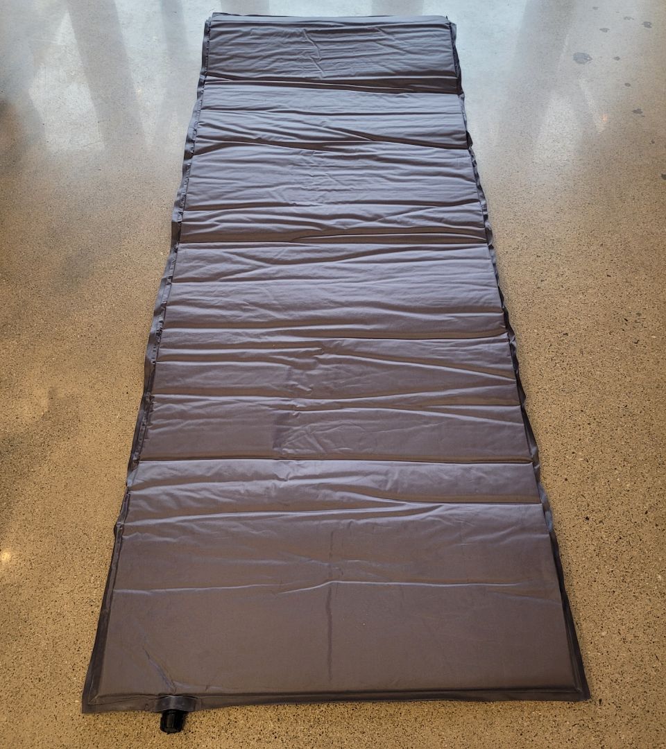 Grey  Self Inflating Sleeping Mat, Large Single