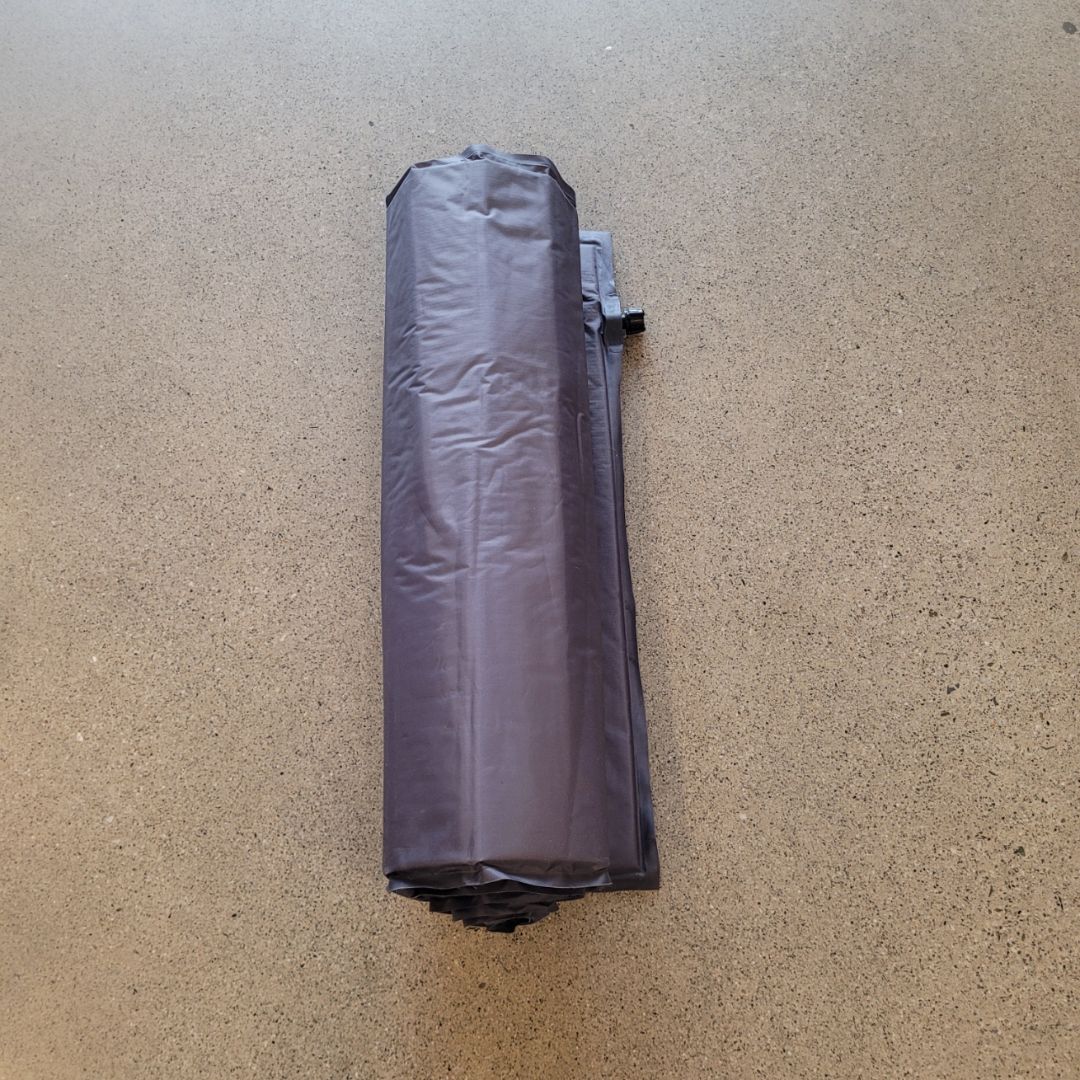 Grey  Self Inflating Sleeping Mat, Large Single