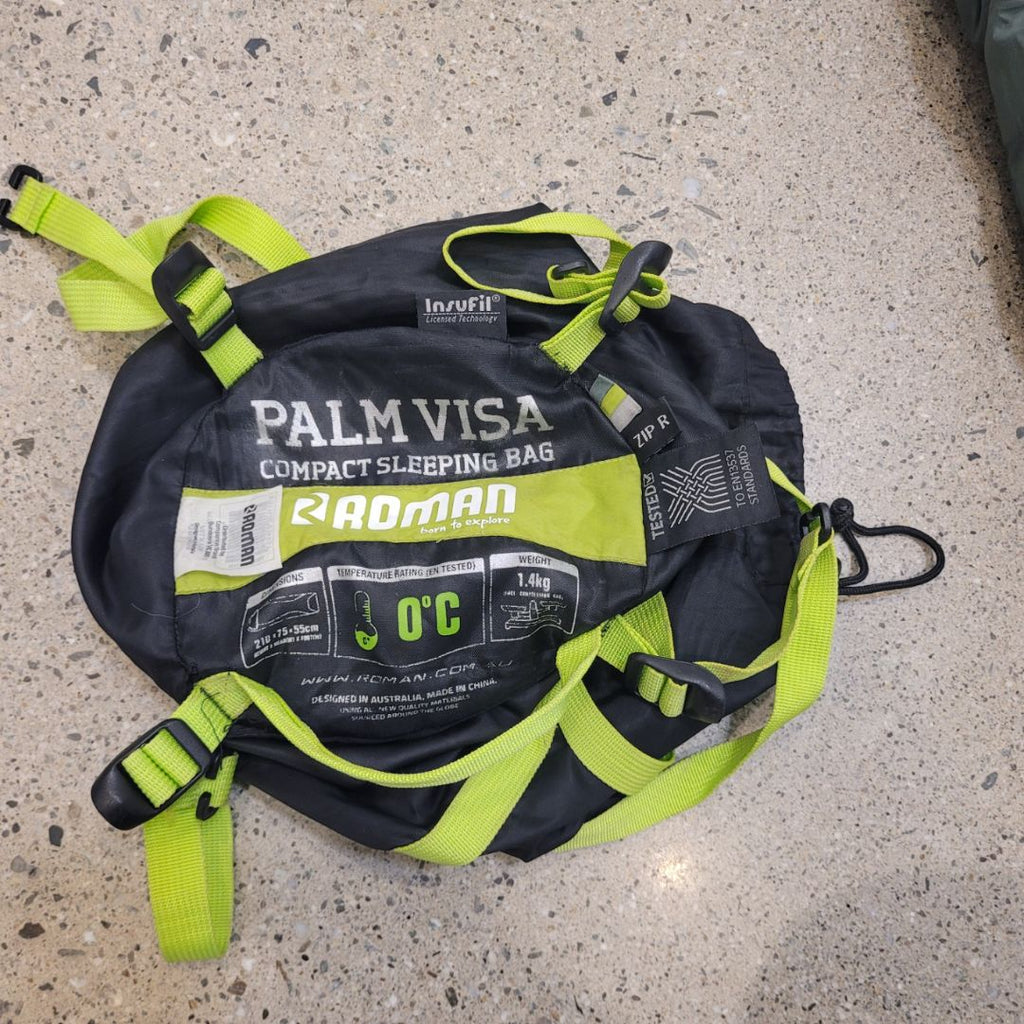 Green Roman Palm Visa Sleeping Bag