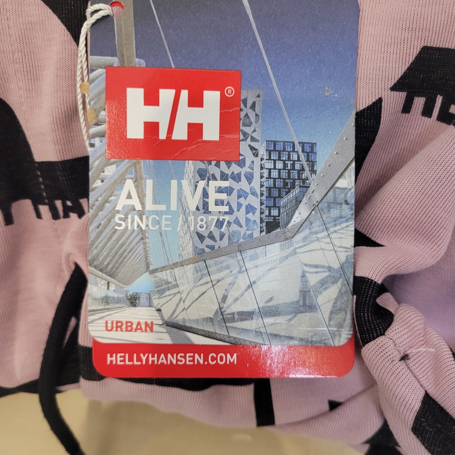 Urban Pink with black print Helly Hansen Move Sweat Hoodie, M / Medium