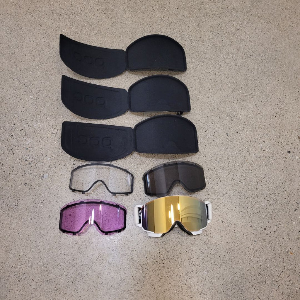 White POC Interchangeable Goggles