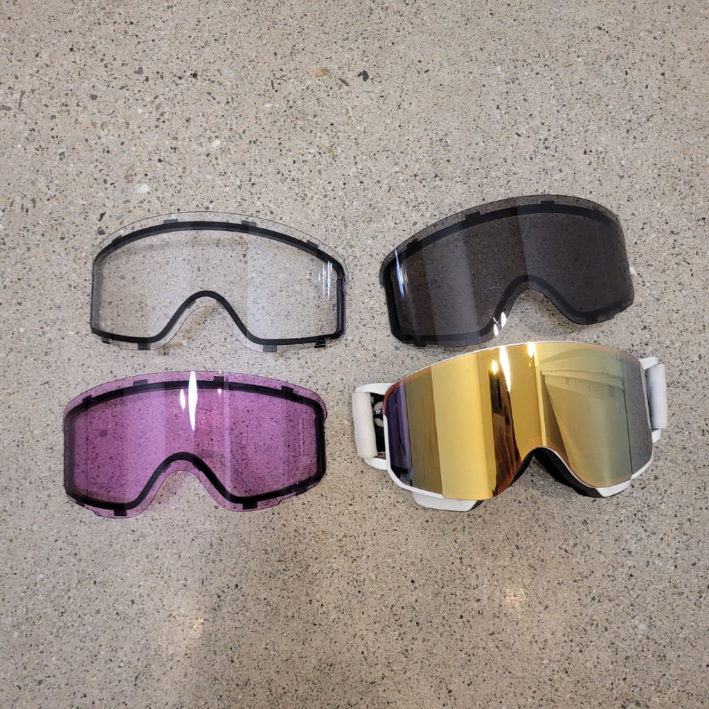White POC Interchangeable Goggles