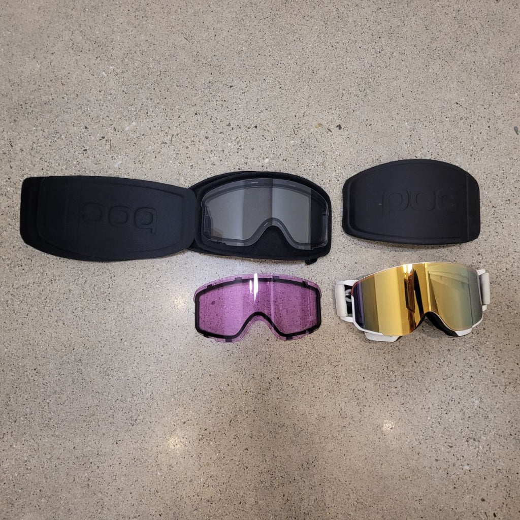 White POC Interchangeable Goggles