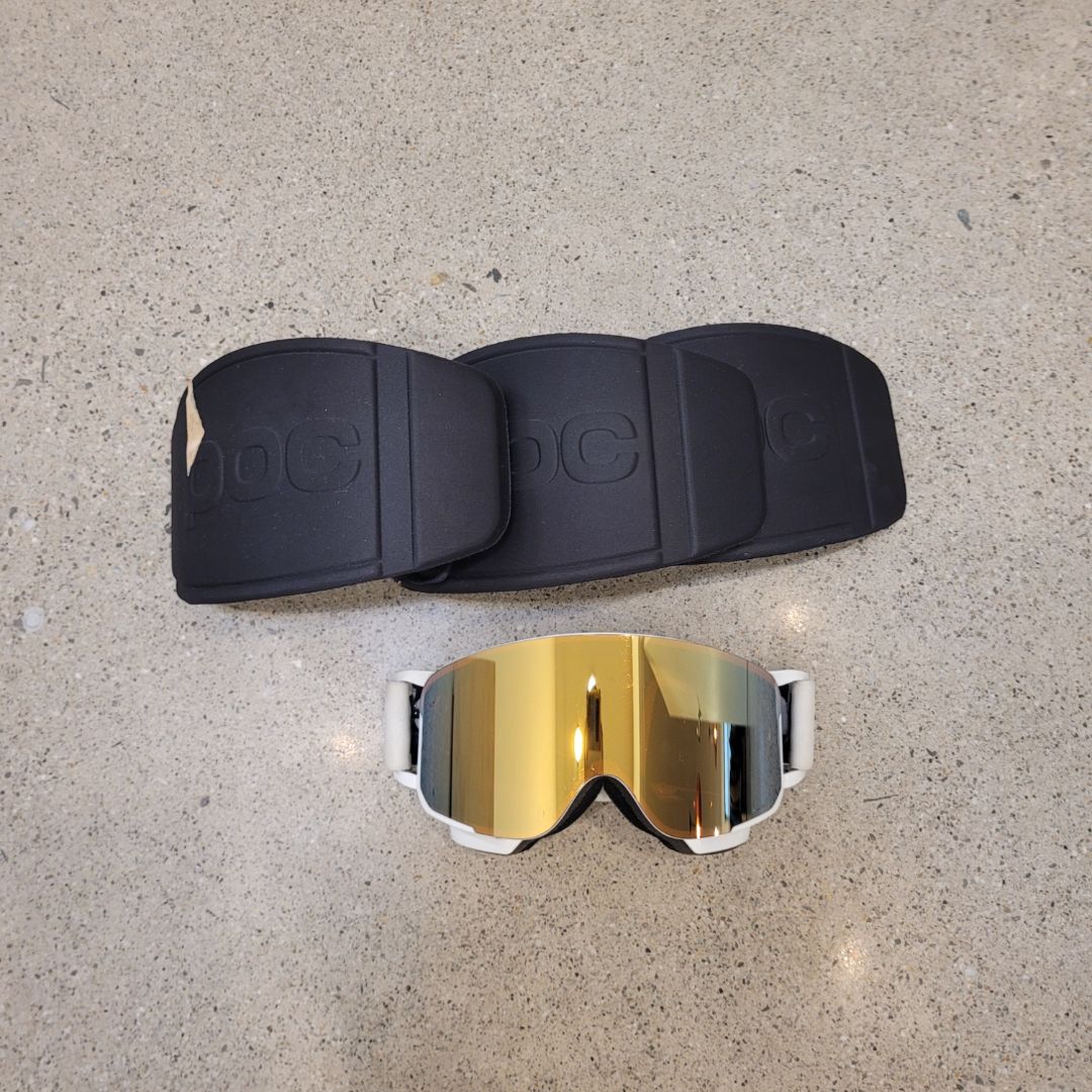 White POC Interchangeable Goggles