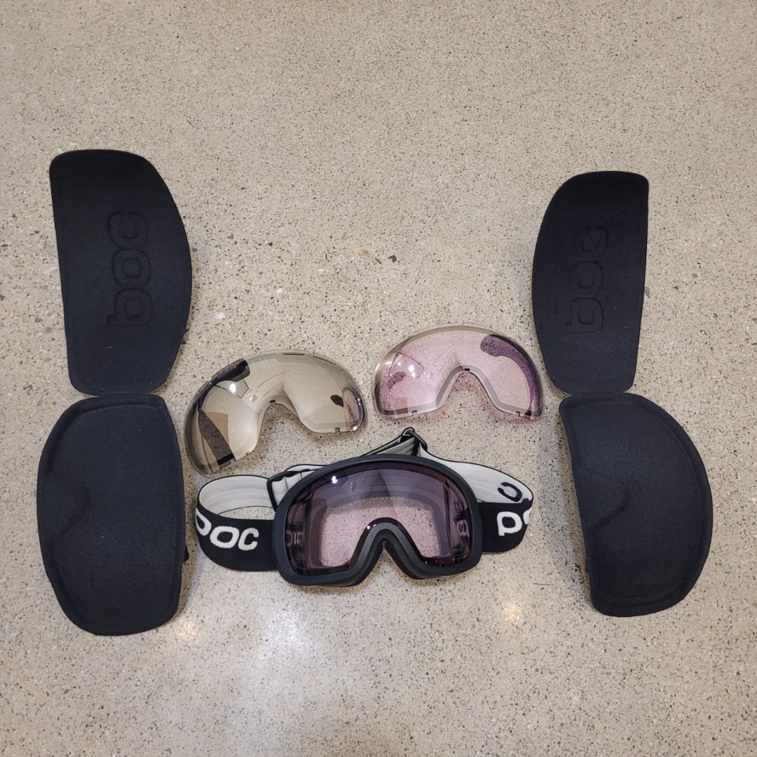 Black POC Interchangeable Goggles