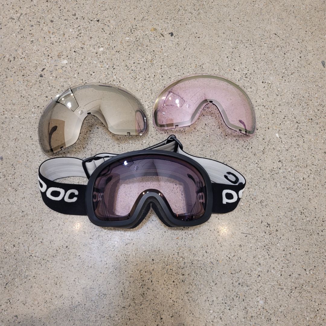 Black POC Interchangeable Goggles