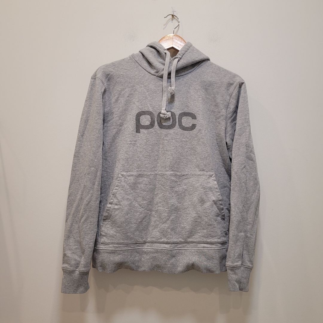 Grey POC Pullover Hoodie, S