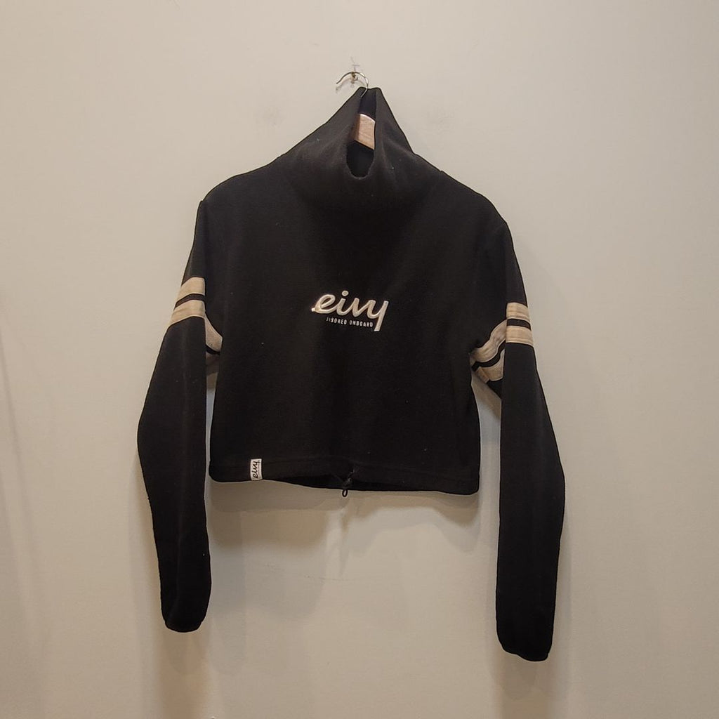 Black Eivy Cropped Fleece, S