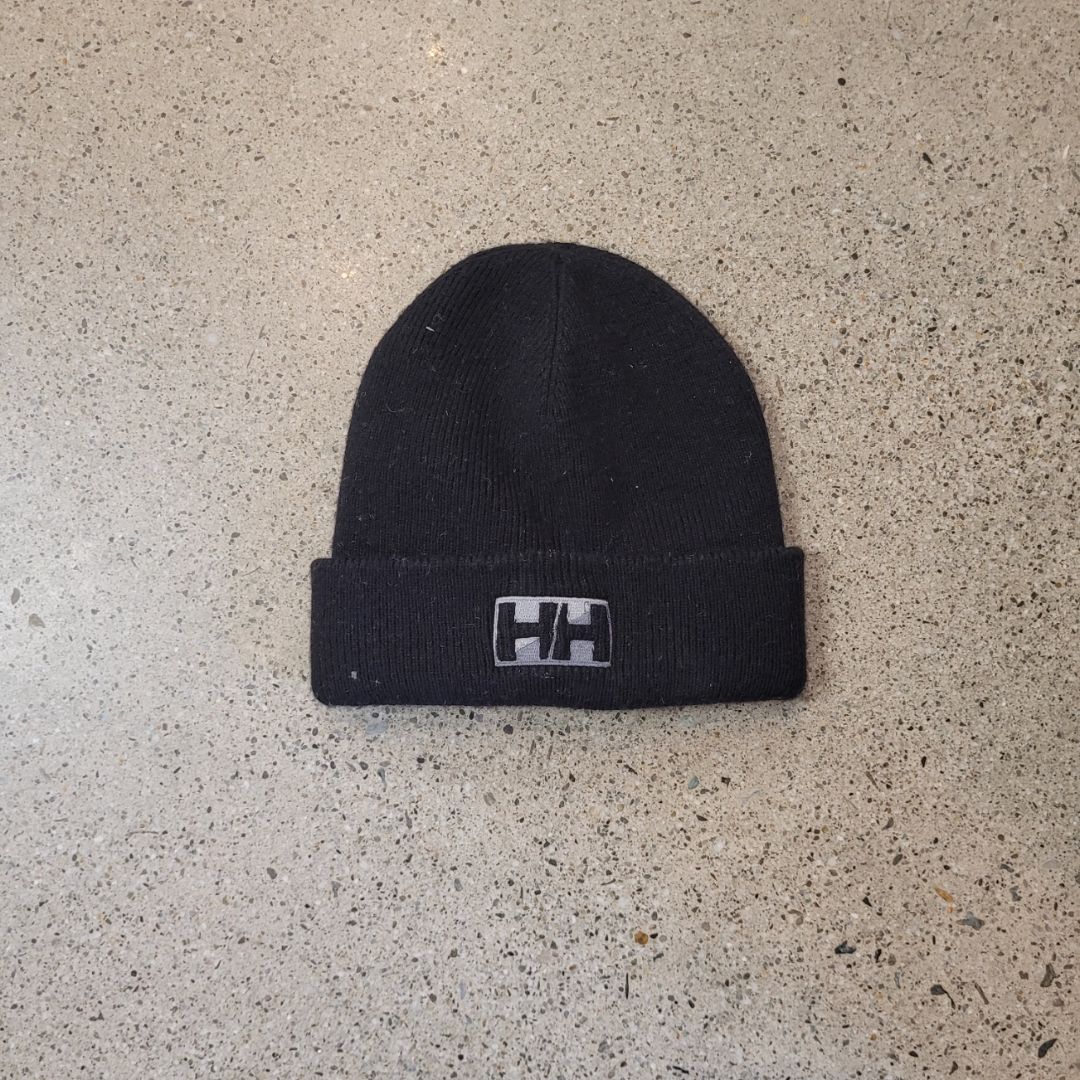 Black Helly Hansen Knit Beanie, One Size