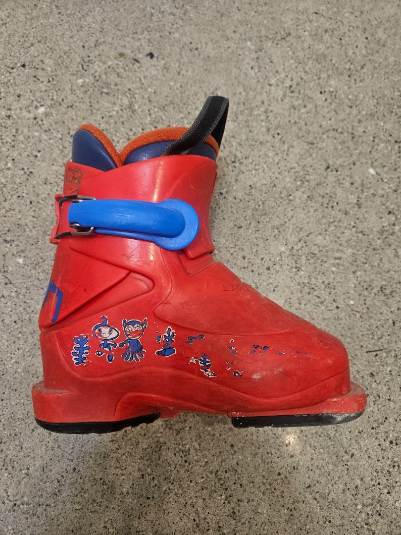 Red  Junior Ski Boot, 18