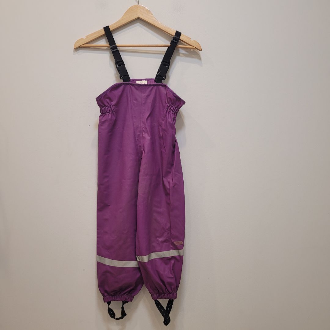 Purple TCM Waterproof Bib Pants, 110/116 cm