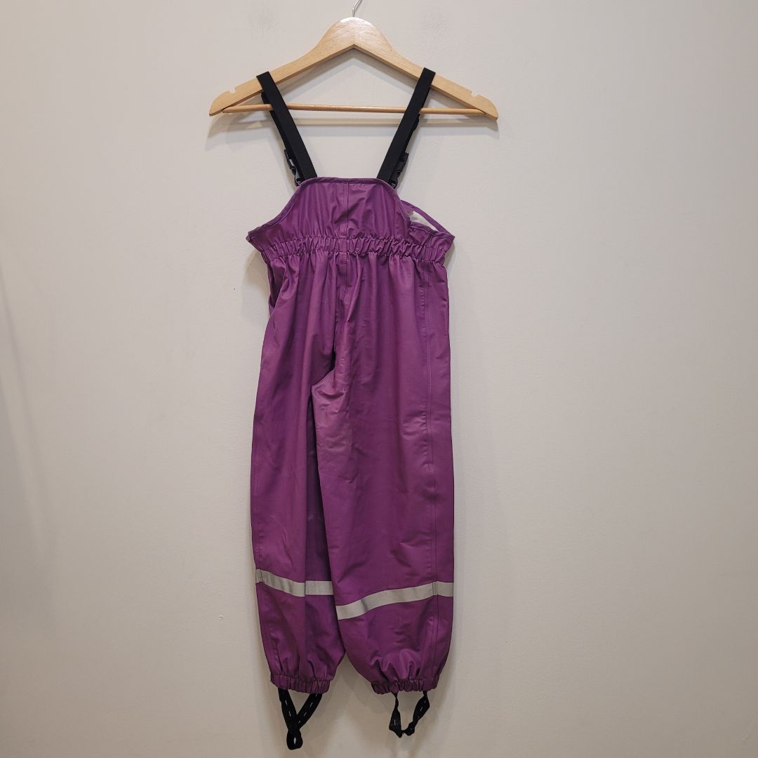 Purple TCM Waterproof Bib Pants, 110/116 cm