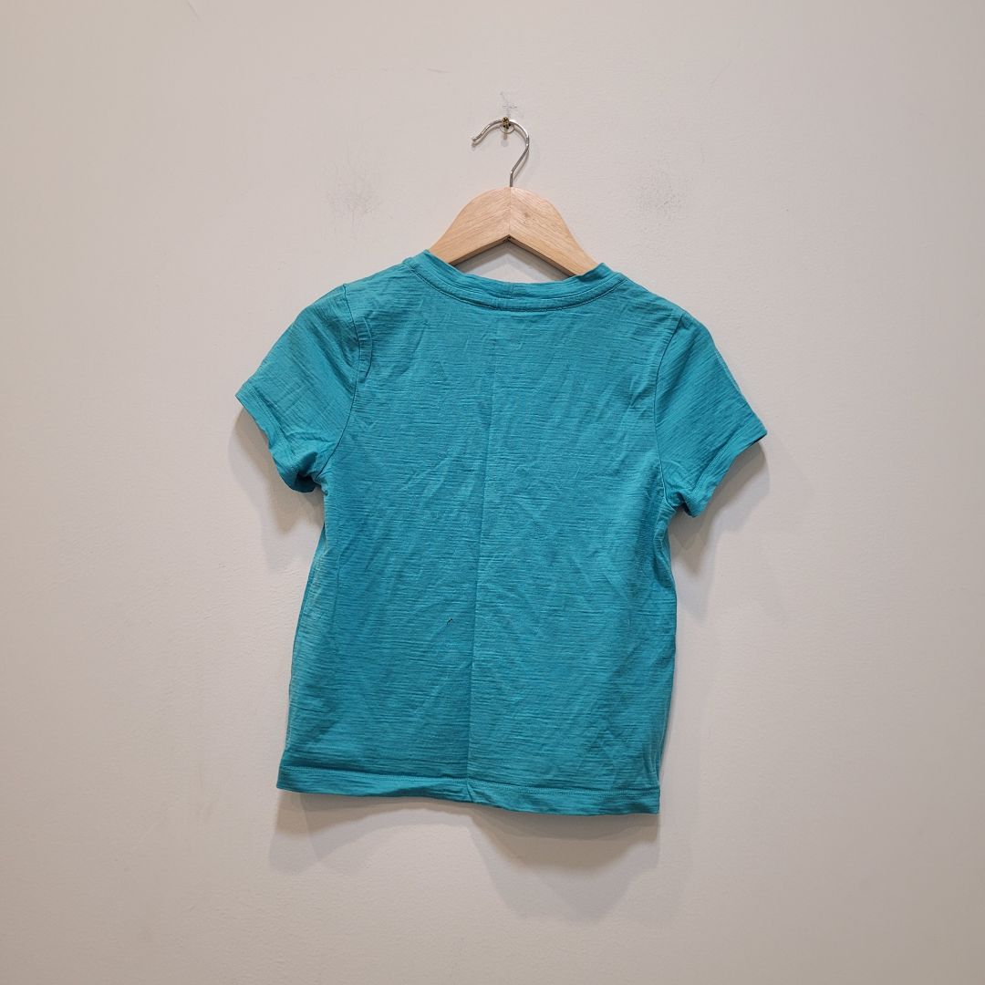 Turquoise Icebreaker Kids Merino Tee, 5–6 years / 120 cm