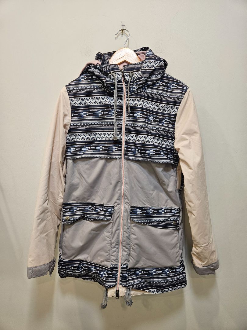 Grey PWDR Room Ski Jacket, M