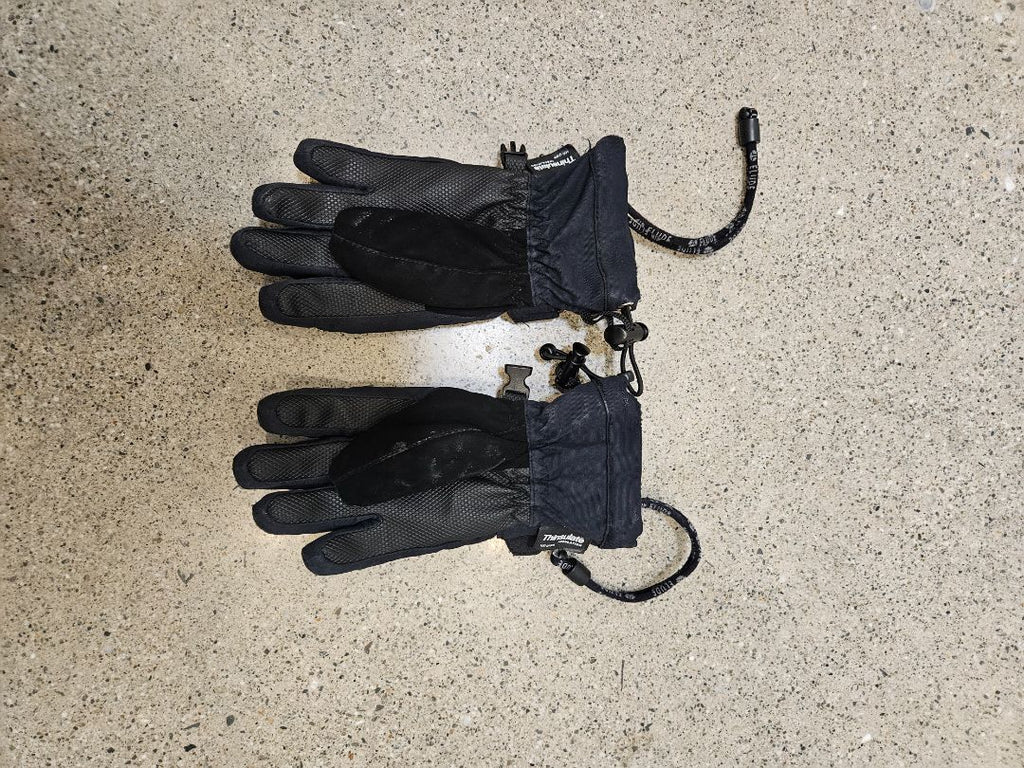 Black Elude Ski Gloves, kids