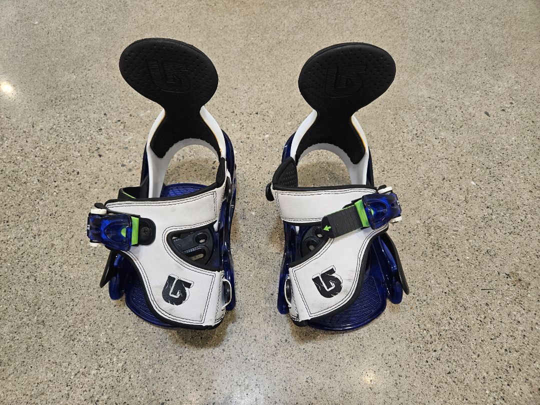 Blue Burton Mini Grom Bindings, M