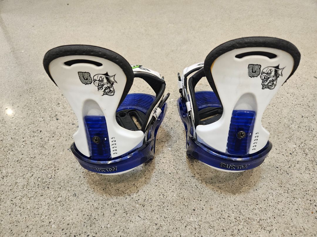 Blue Burton Mini Grom Bindings, M