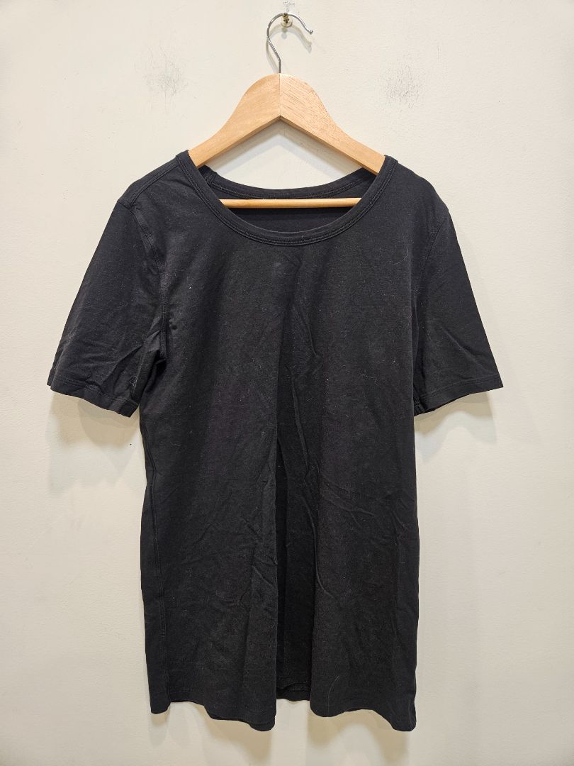 Black Lululemon Crewneck Tee, XS