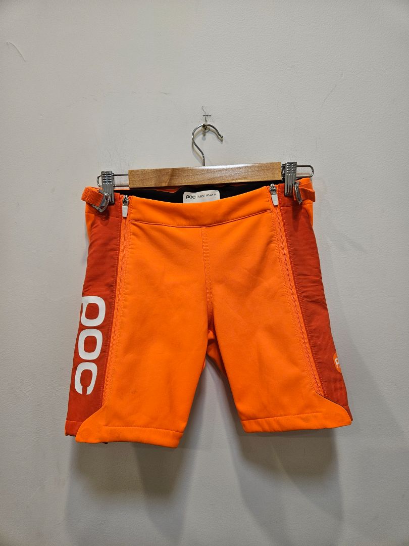 Orange POC Race Shorts Jr, 140 / 10-12Y