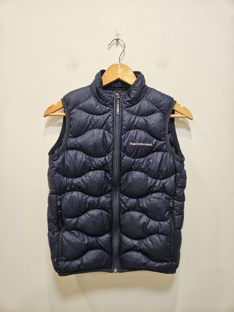 Navy Peak Performance Down Vest, 150/ 10-12yrs