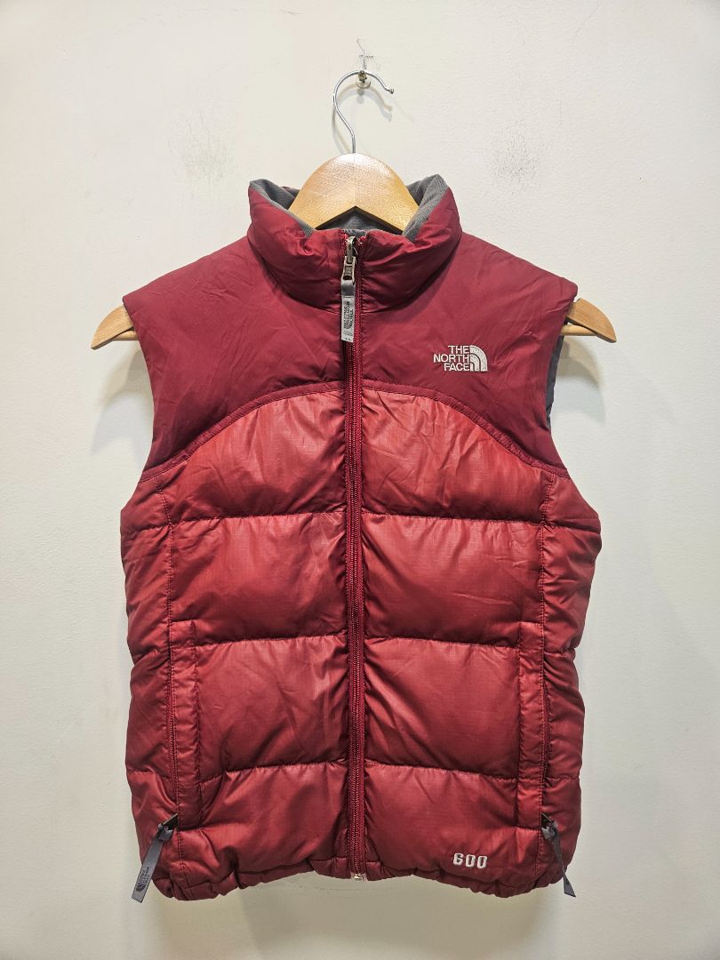 Red The North Face 600 Down Vest, Girls M