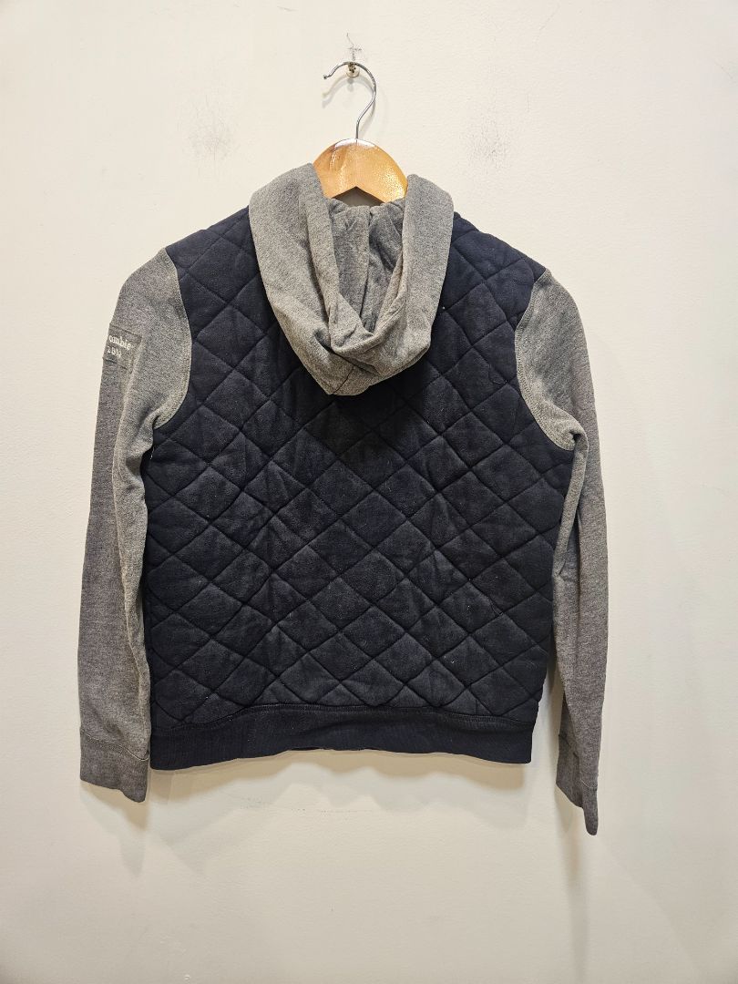 Navy Abercrombie Quilted Hoodie Jacket, Kids L / 14