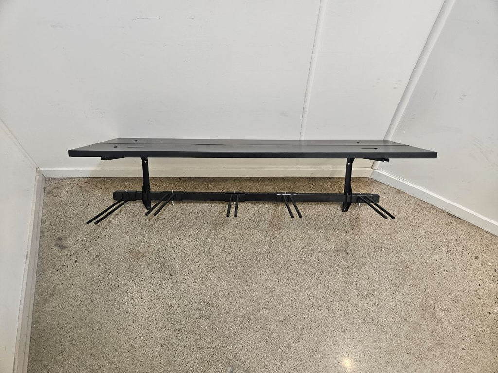 Black  Vertical ski rack