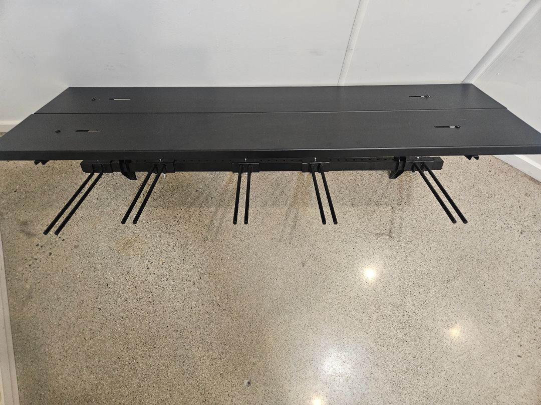 Black  Vertical ski rack
