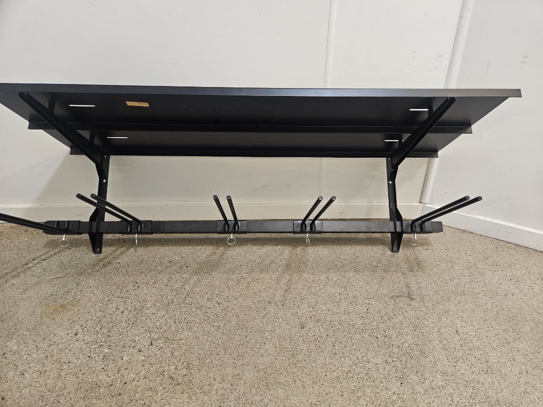 Black  Vertical ski rack