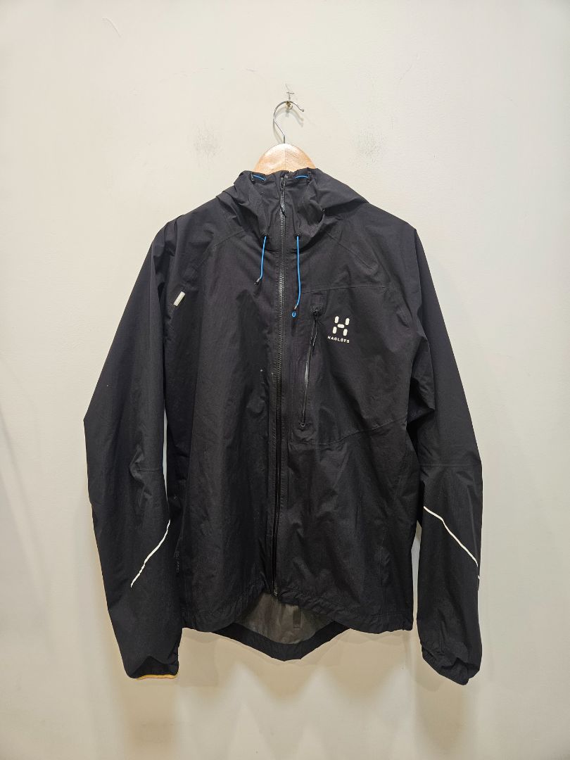 Black Haglöfs Waterproof Shell, Men’s L