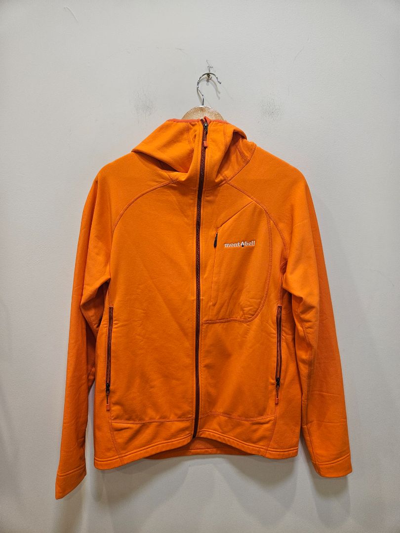 Orange Montbell Fleece Hoodie, L