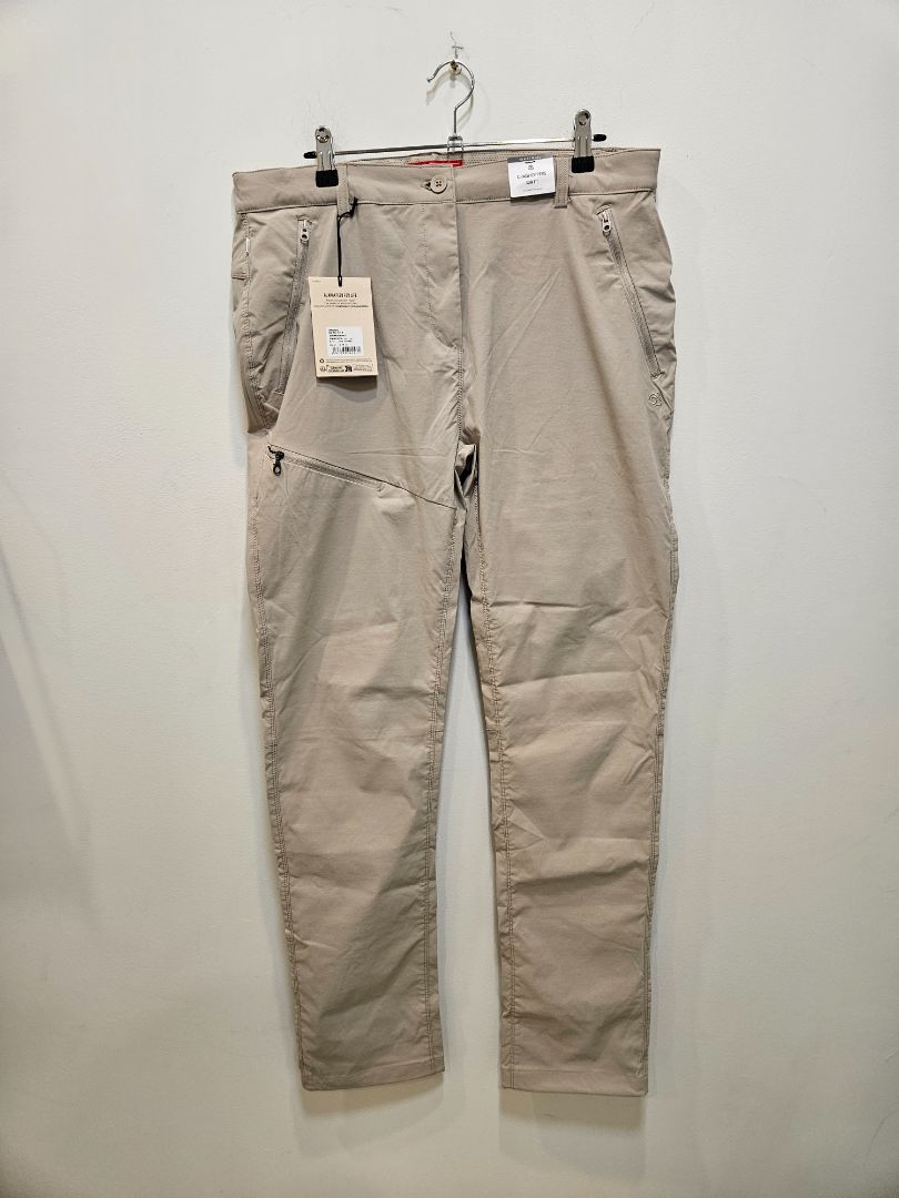 Soft Mushroom Craghoppers NosiLife Pro Trousers II, UK 14 Long / EU 42