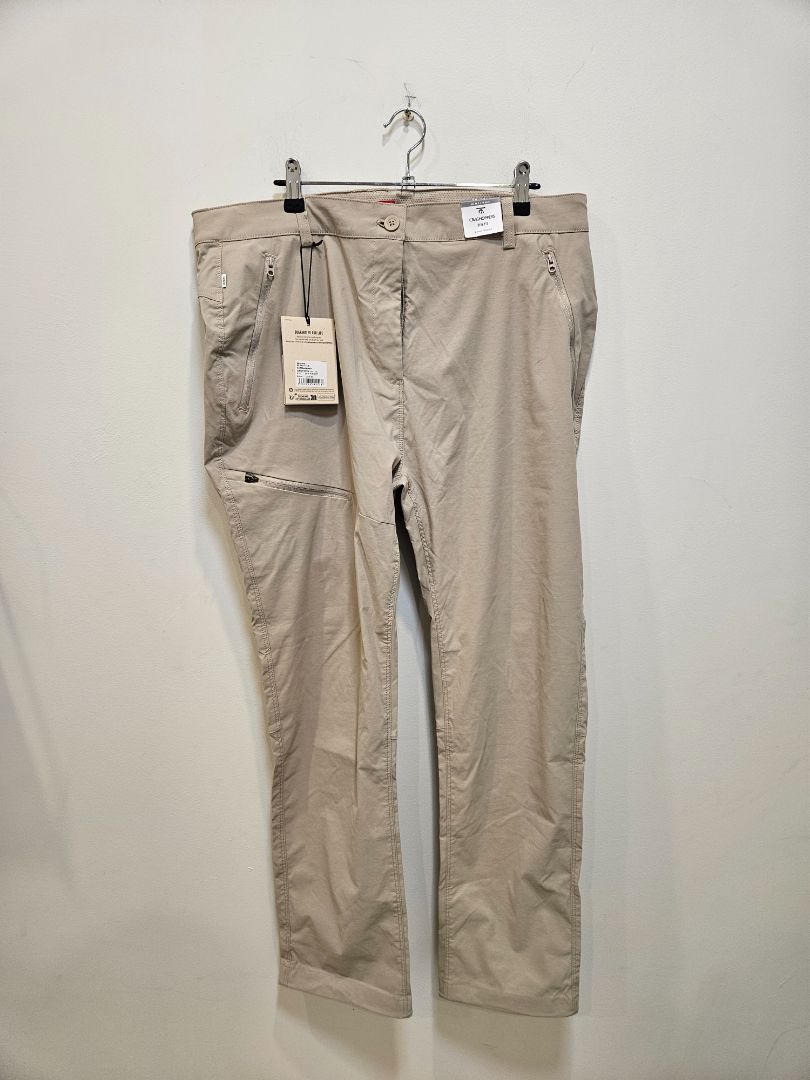 Soft Mushroom Craghoppers NosiLife Pro Trousers II, UK 16 Short / EU 44