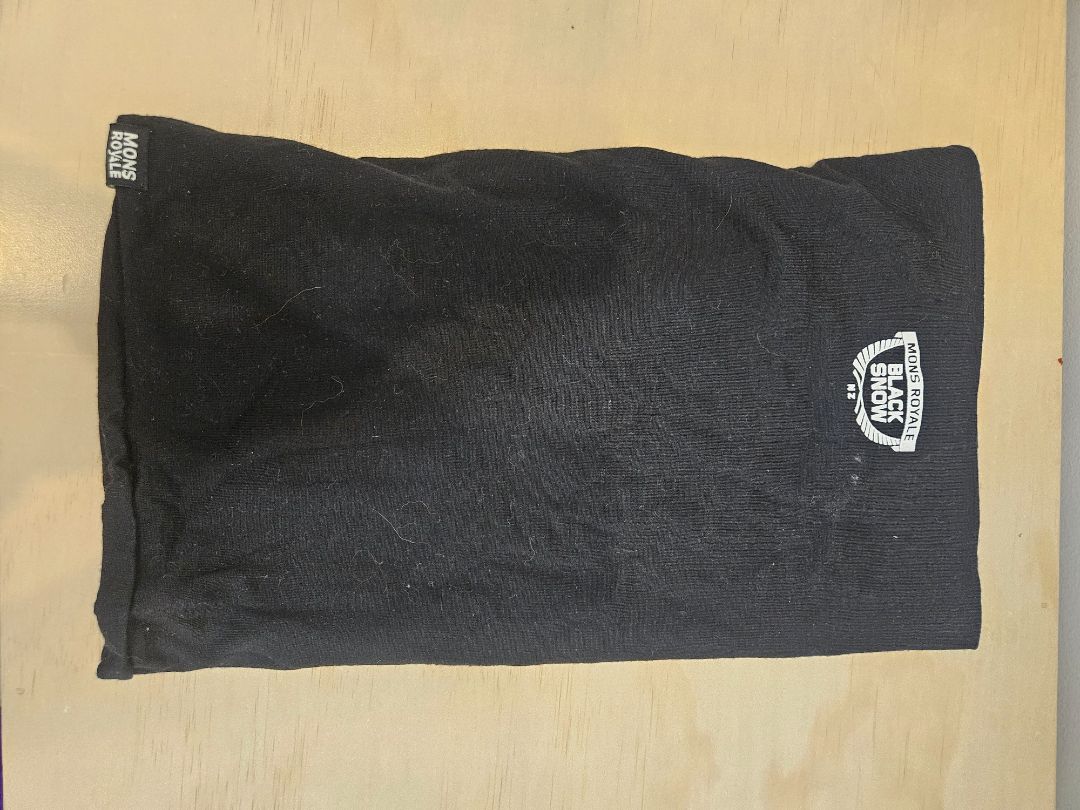Black Mons Royale Neck Warmer, One Size